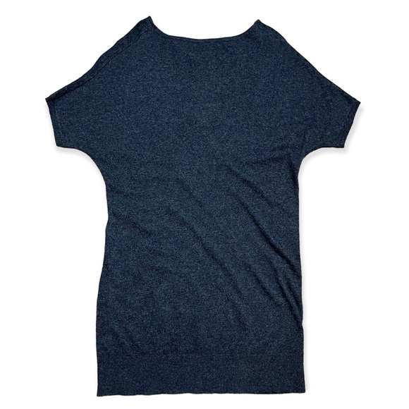 Press Dress Cashmere Blend V-Neck Short Sleeve Sweater Tunic Sz L - Picture 2 of 11